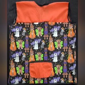 Kids Halloween-Themed Animal Print Apron